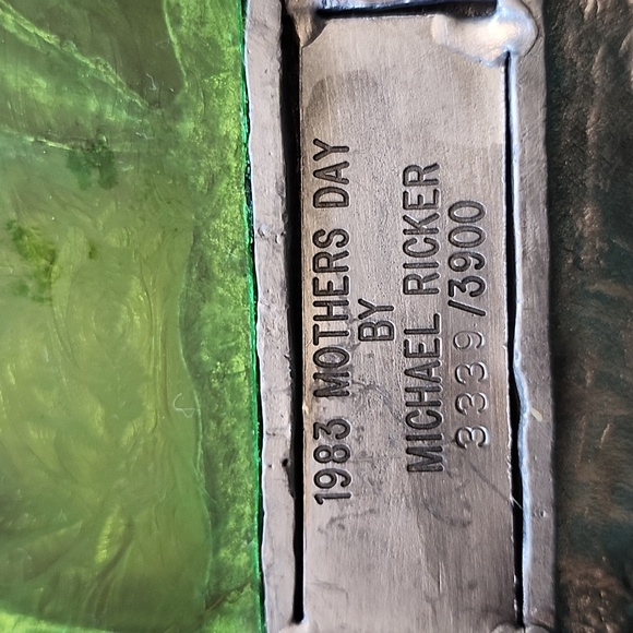 1983 Mother's Day Pewter Plate by Michael Ricker - Picture 3 of 4